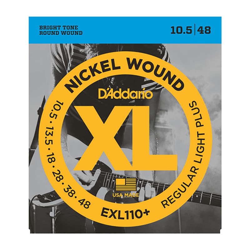 D'Addario 10.5-48 Regular Light Plus Nickel Wound Electric Strings