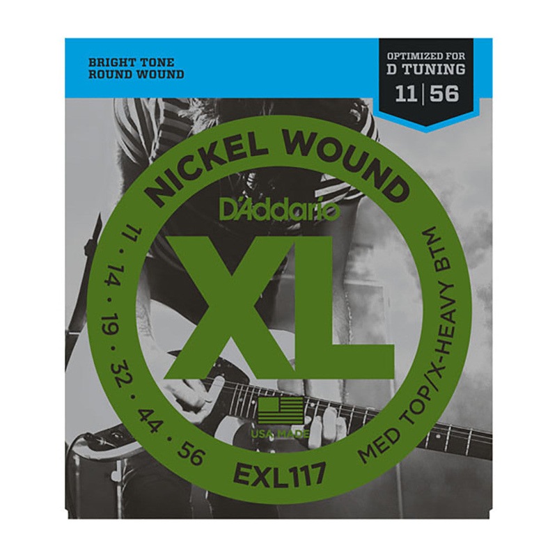 D'Addario 11-56 Drop D Tuning Medium Top / Extra Heavy Bottom Strings