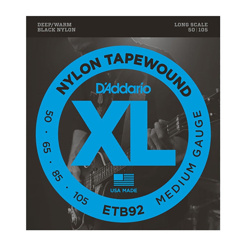 D'Addario Nylon Tapewound Bass String Set