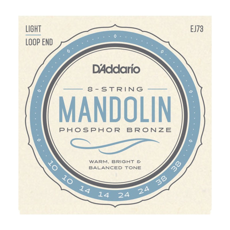D'Addario 10-38 Light Mandolin Phosphor Bronze Set