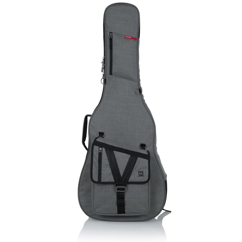 Gator Cases Transit Series Acoustic Guitar Gig Bag With Light Grey Exterior
