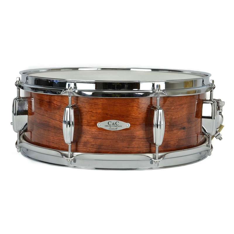 C&C 5.5x14" Exotic Snare - Bubinga Finish - Bubinga - Poplar - Maple