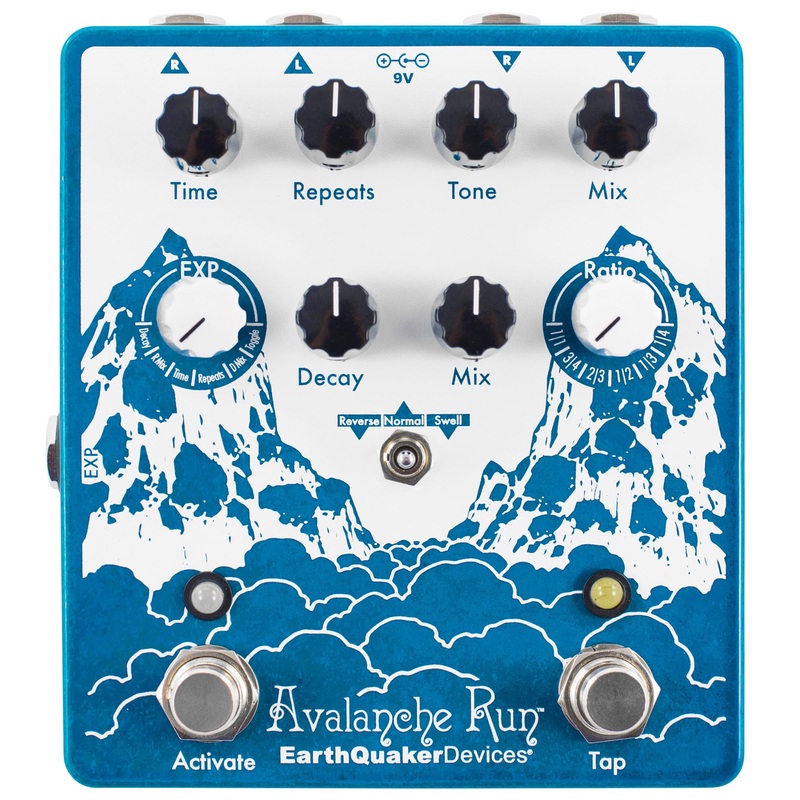 EarthQuaker Devices Avalanche Run V2 Stereo Delay Reverb Pedal