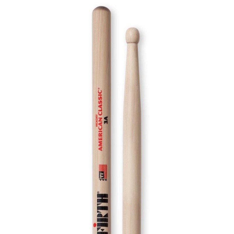 Vic Firth 3A American Classic Wood Tip Hickory Drum Sticks