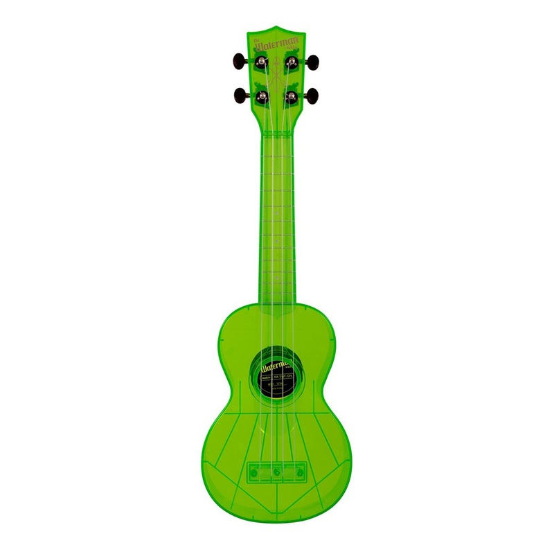 Kala Waterman Soprano Ukulele - Fluorescent/Gloss Green