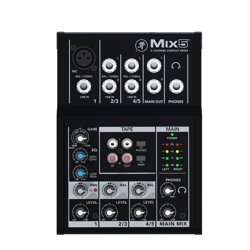 Mackie 5-Channel Compact Mixer