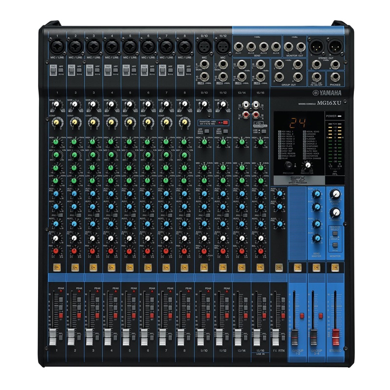Yamaha 16-Input - 6-Bus Mixer - Single-Knob Compression - DSP - USB I/O