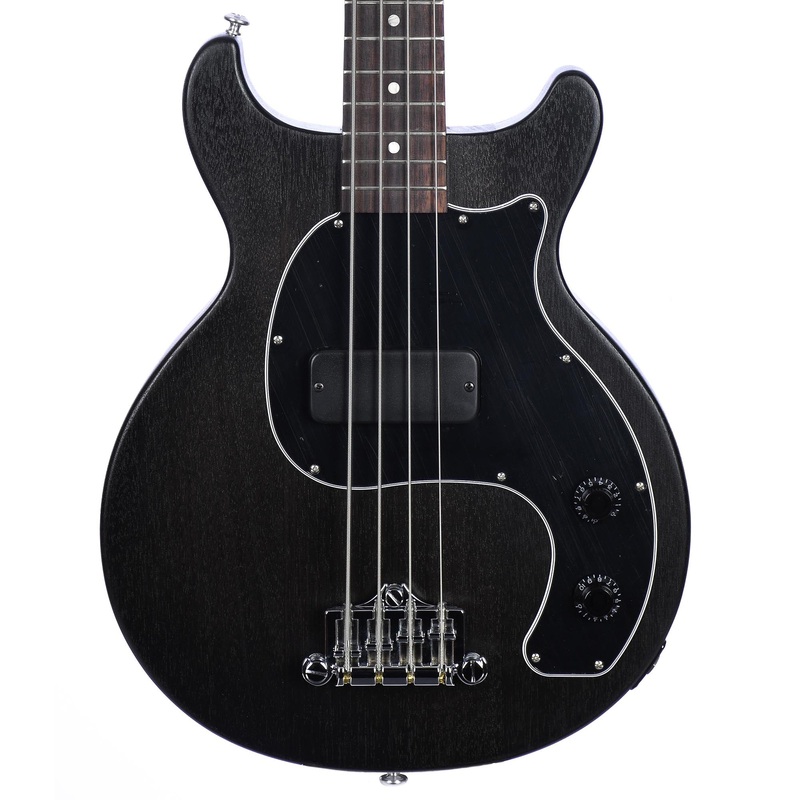 Gibson Les Paul Junior Tribute DC Bass Guitar, Worn Ebony