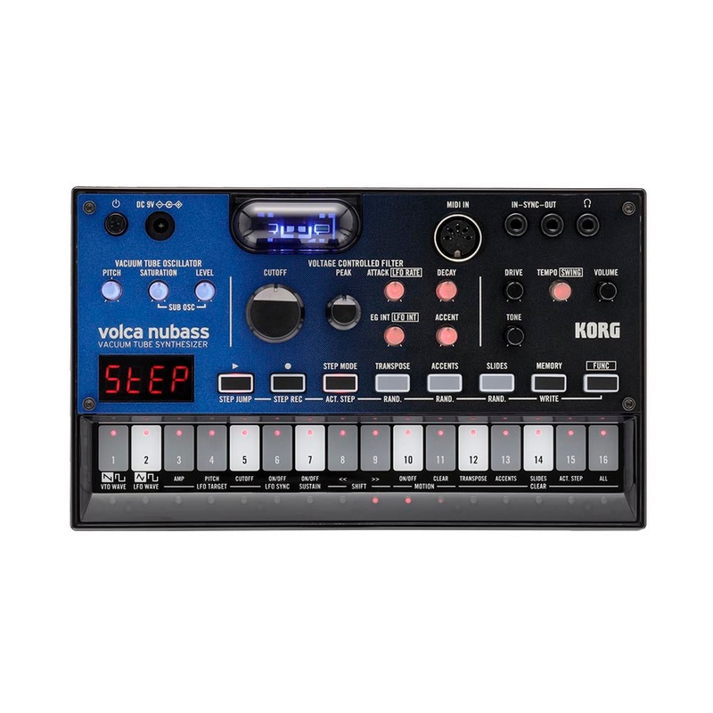 Korg Volca NuBass Vacuum Tube Bass Synth With Nutube Sound Source And Processing