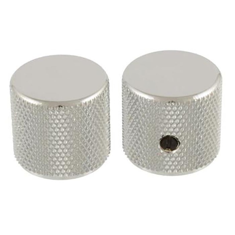 AllParts Chrome Barrel Knobs 2 Pc