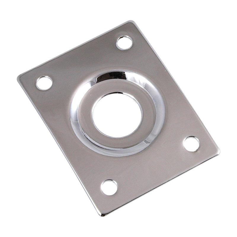 AllParts Nickel Rectangular Jack Plate