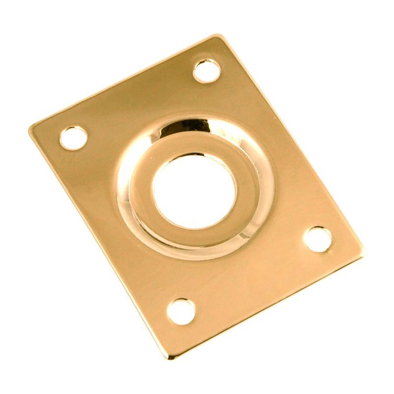 AllParts Rectangular Jackplate Gold