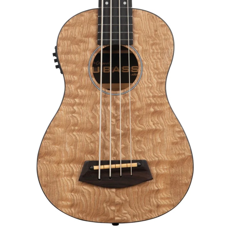 Kala Quilted Ash Acoustic-Electric Fretted U-BASS Ukulele
