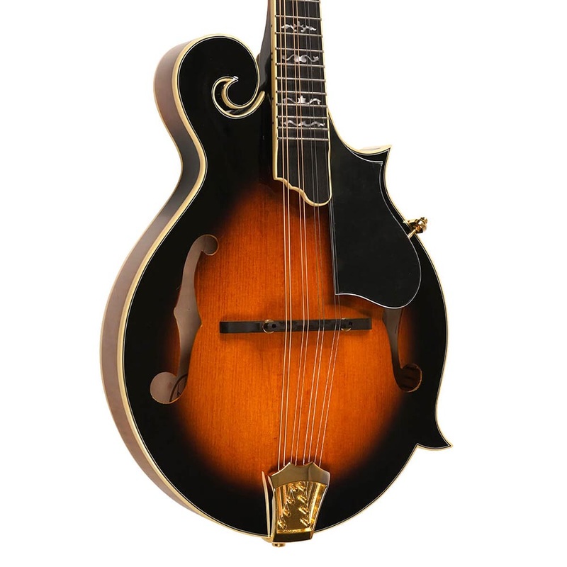 Gold Tone F-Style Mandolin, Carved Spruce Top, Two Tone Tobacco