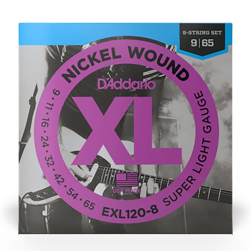 D'Addario 09-65 Super Light 8 String Nickel Wound Electric Strings