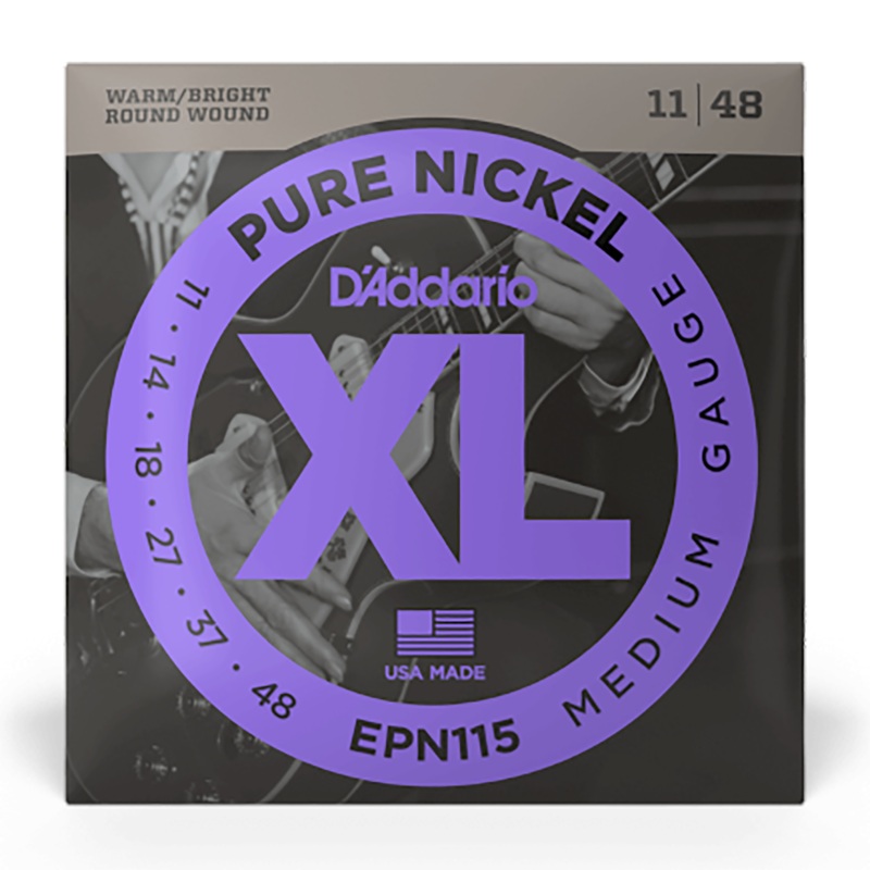 D'Addario 11-48 Blues/Jazz Rock Pure Nickel Electric Strings