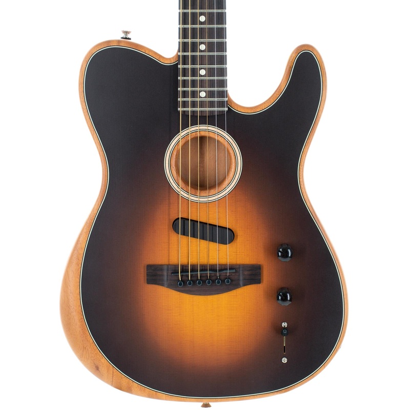 Fender Acoustasonic Player Telecaster Acoustic Guitar Rosewood, Shadow Burst