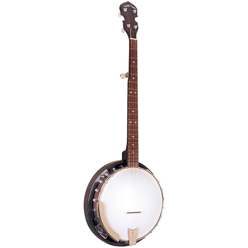 Gold Tone Cripple Creek 5 String Resonator Banjo Upgraded, Vintage Brown