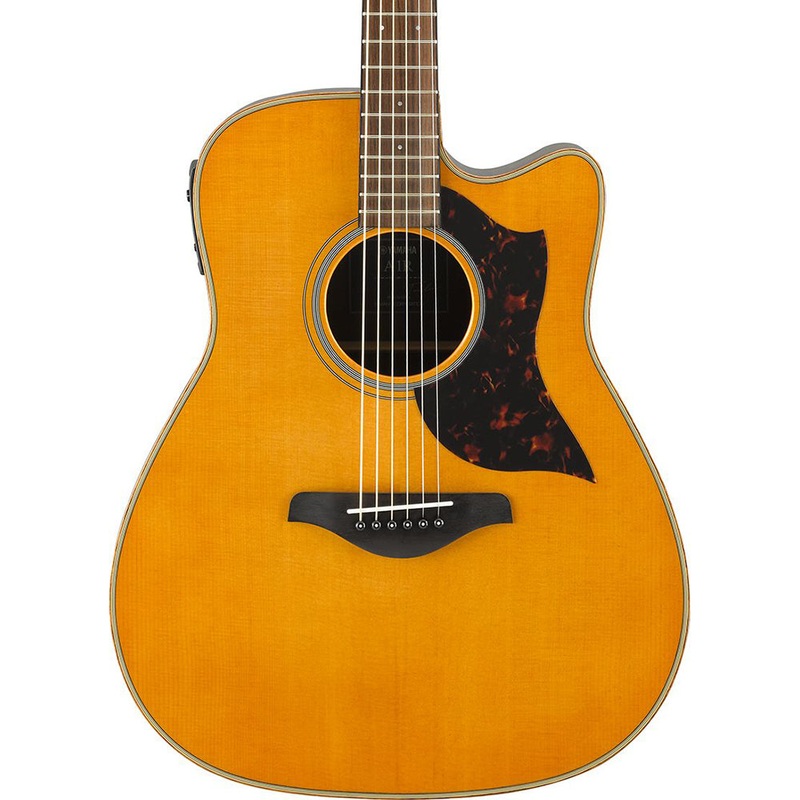 Yamaha A1 Series Folk AC/EL with Cutaway, Vintage Natural