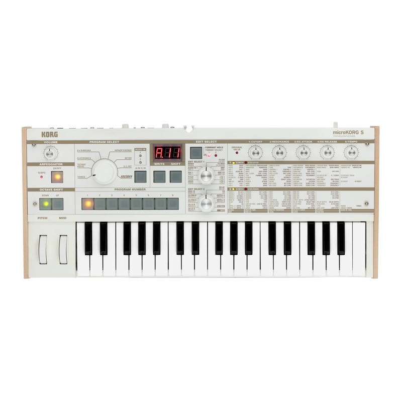 Korg microKORG S 37 Key Synthesizer/Vocoder With Mic