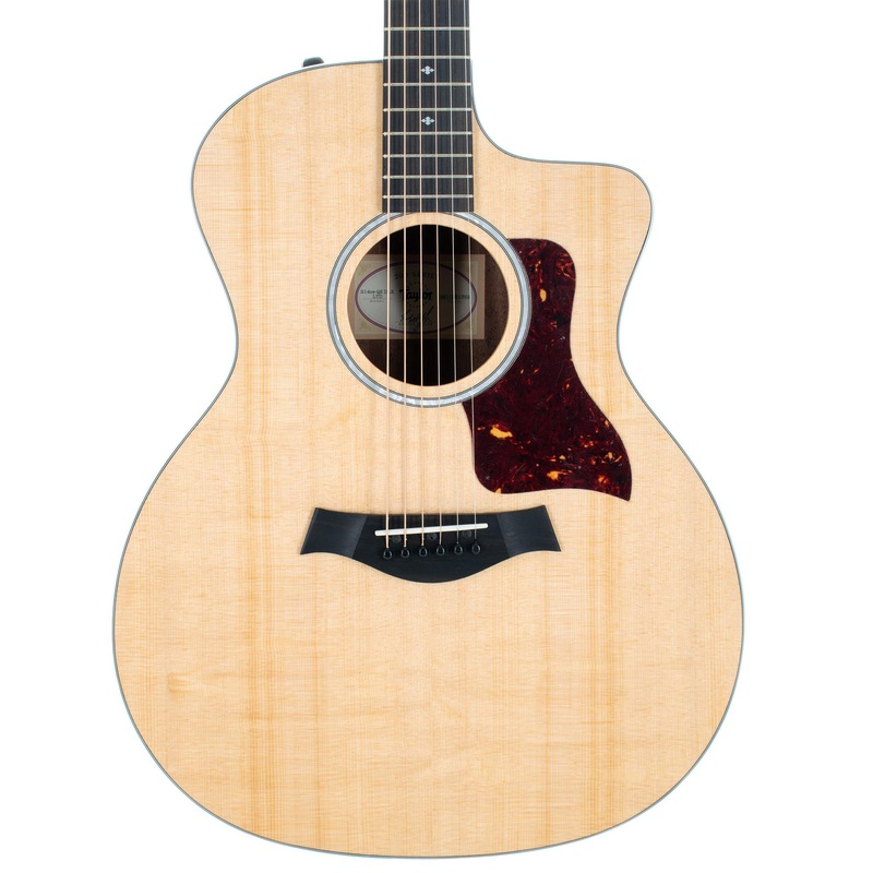 Taylor Limited Edition 214ce Deluxe Grand Auditorium, Layered Quilted Sapele, With Deluxe Hardshell Case