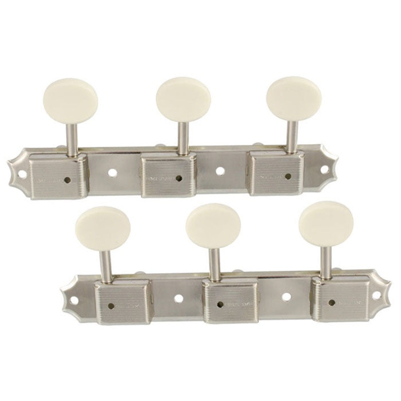 AllParts Vintage Style 3x3 Keys Nickel, Pack Of 2