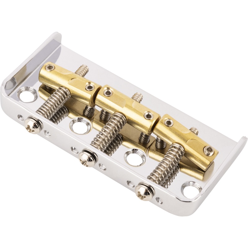 Fender 3-Saddle Custom Cut-Off Vintage-Style Tele Bridge With Compensated Brass Saddles