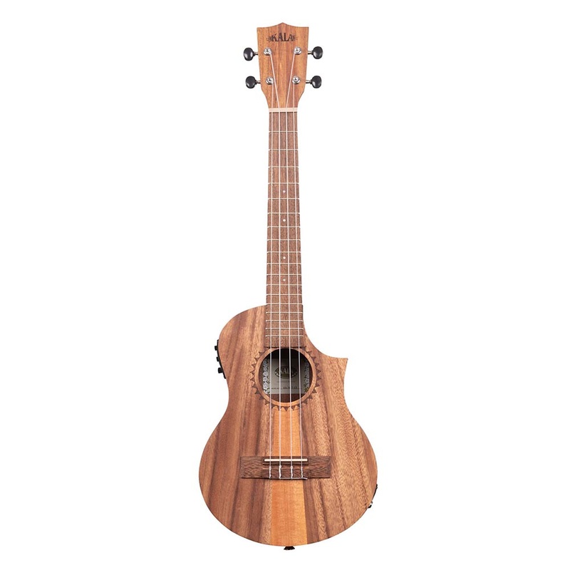 Kala Teak Tri-Top Tenor Ukulele With Cutaway And EQ