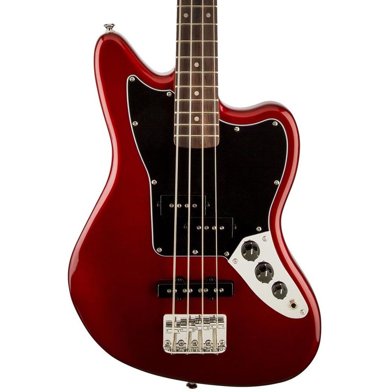 Squier Vintage Modified Jaguar Bass Special SS - Rosewood - Candy Apple Red