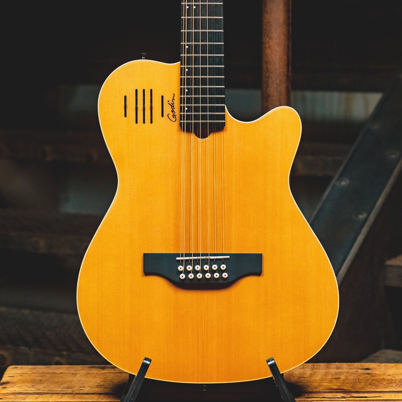 2021 Godin A12 12-String Acoustic-Electric Guitar, Natural w/OGB - Used