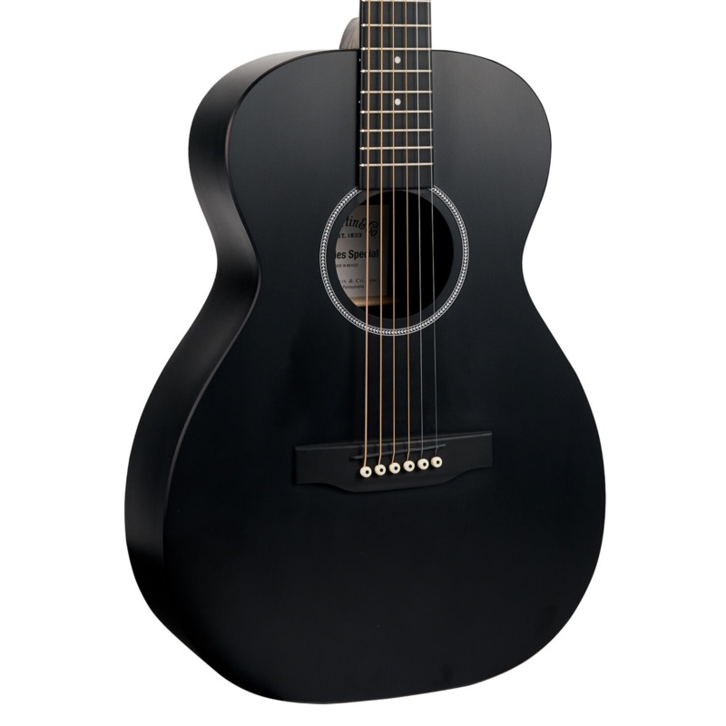 Martin 0-X1 Acoustic Guitar, Black w/Gig Bag