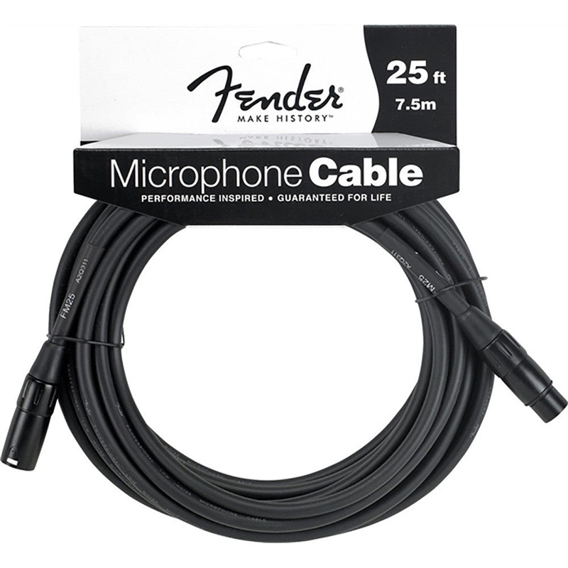 Fender Performance Series Microphone Cable - 25' - Black