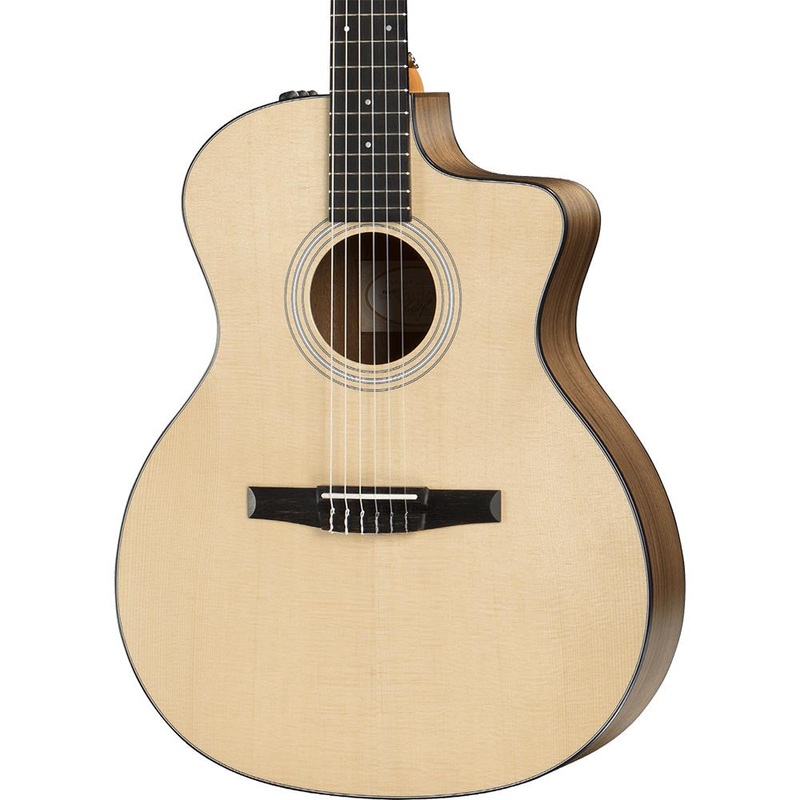 Taylor 114CE-N Nylon Grand Auditorium Walnut / Sitka with Electronics - Natural