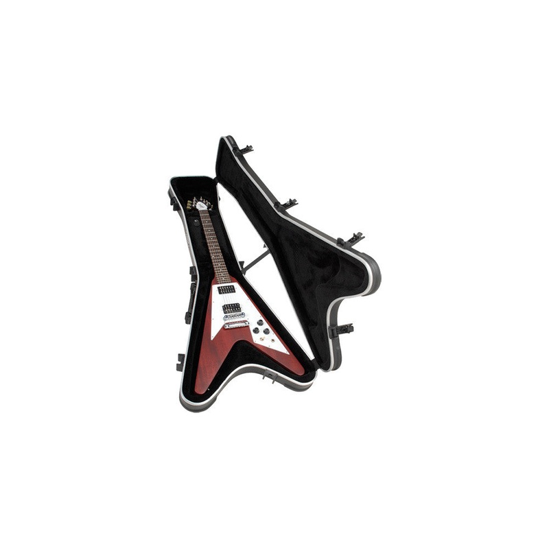 SKB Hardshell for Gibson Flying V Guitars - TSA Latch - Over-Molded Handle