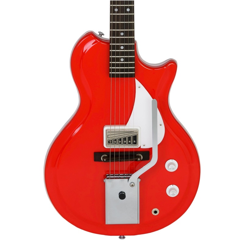 Supro Americana Series Belmont Vibrato Guitar - Poppy Red