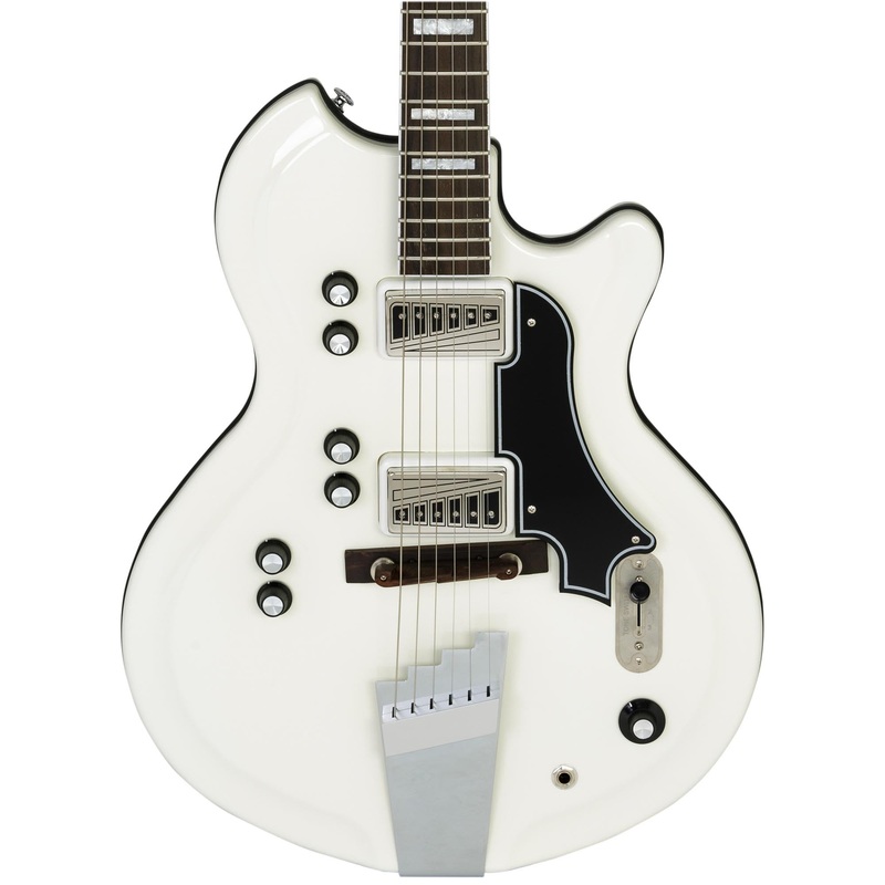 Supro Americana Series Martinique Guitar - Ermine White