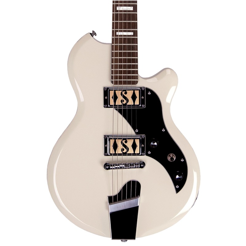 Supro Island Series Westbury Guitar - Double Pickup - Antique White - Free Gig-Bag