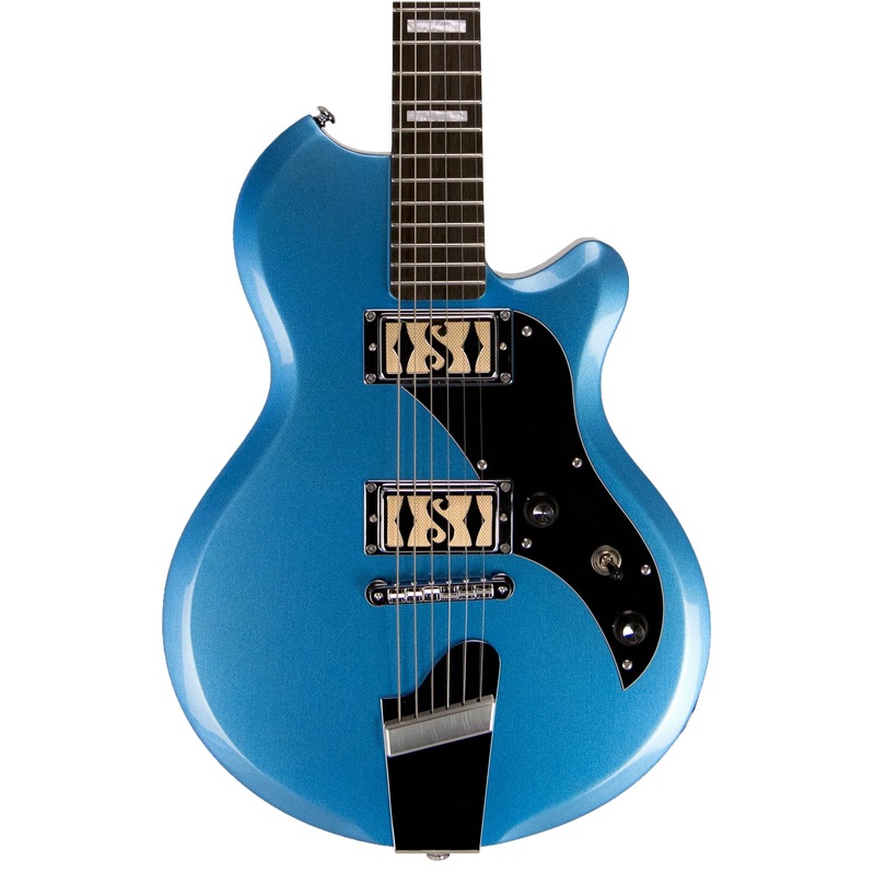 Supro Island Series Westbury Guitar - Double Pickup - Ocean Blue Metallic - Free Gig-Bag