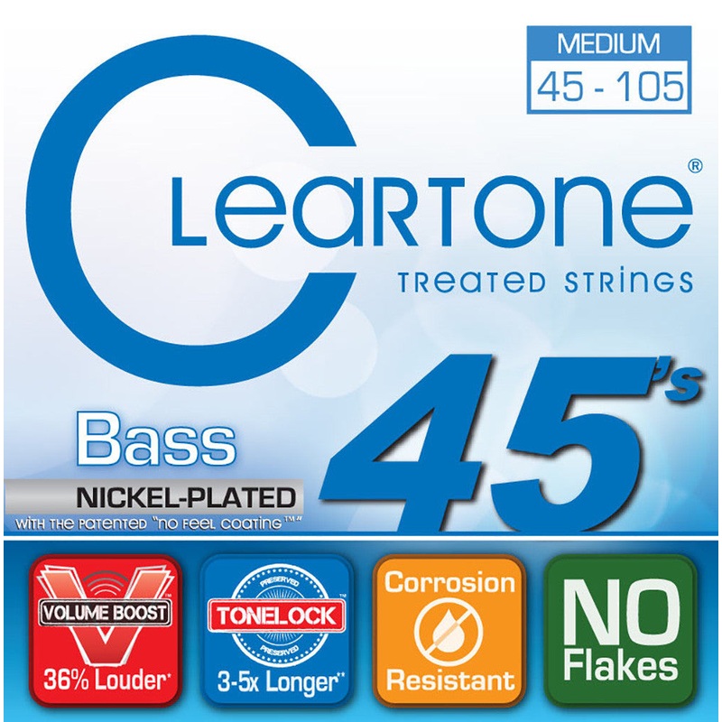 Cleartone .045-.105 Medium Bass Strings