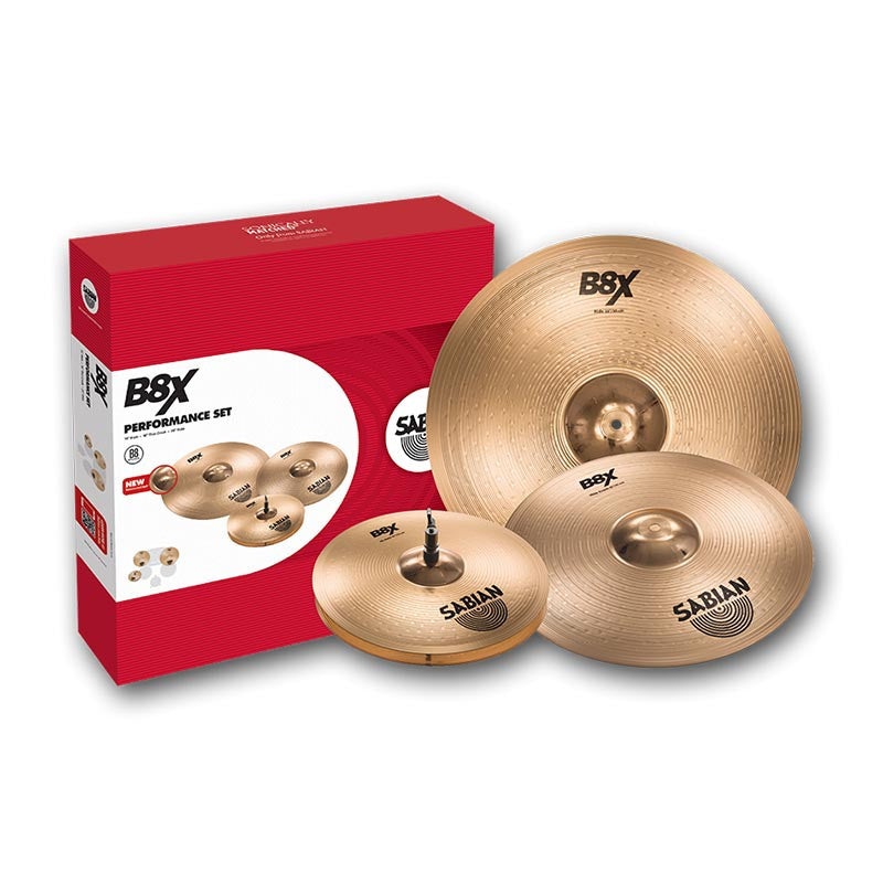 Sabian B8X Performance Set Plus - With Free 18" Thin Crash