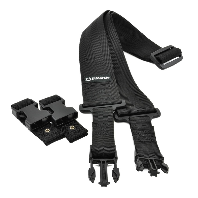 Dimarzio 2" Black Cliplock Nylon Strap