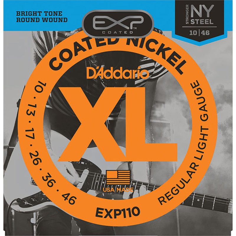 D'Addario 10-46 Regular Light Coated Nickel Wound Electric