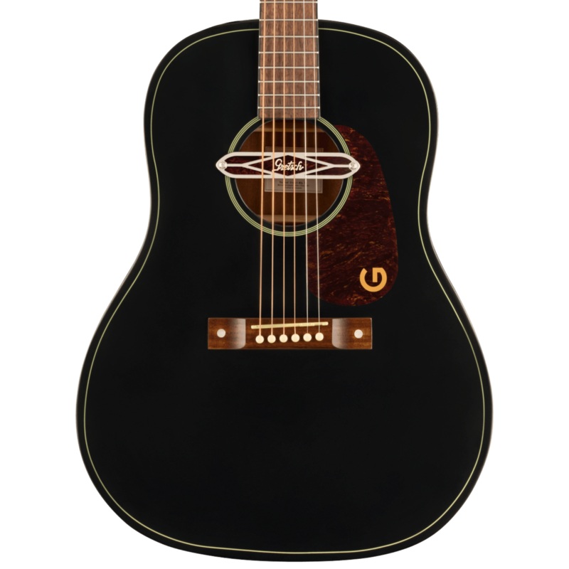 Gretsch Deltoluxe Dreadnought Acoustic Guitar, Walnut Fingerboard, Black Top