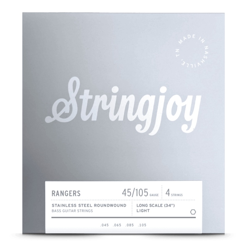 Stringjoy 45-105 Rangers Light Long Scale Stainless Steel Bass Strings