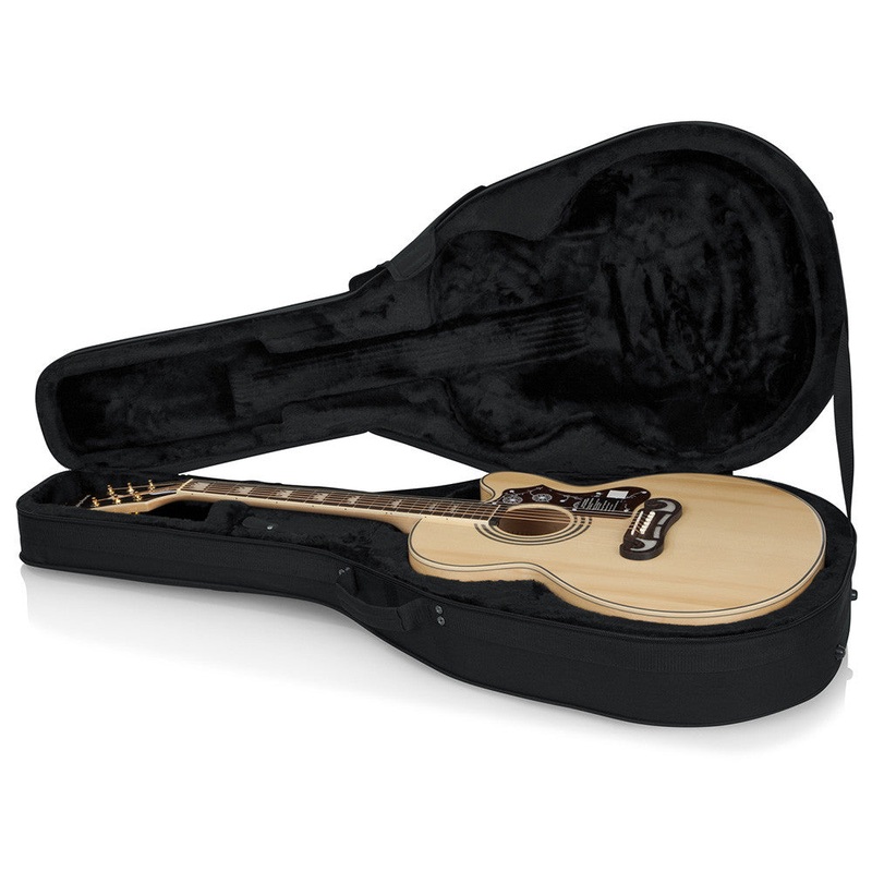 Gator Cases Rigid EPS Foam Lightweight Case For Jumbo Acoustic Guitars