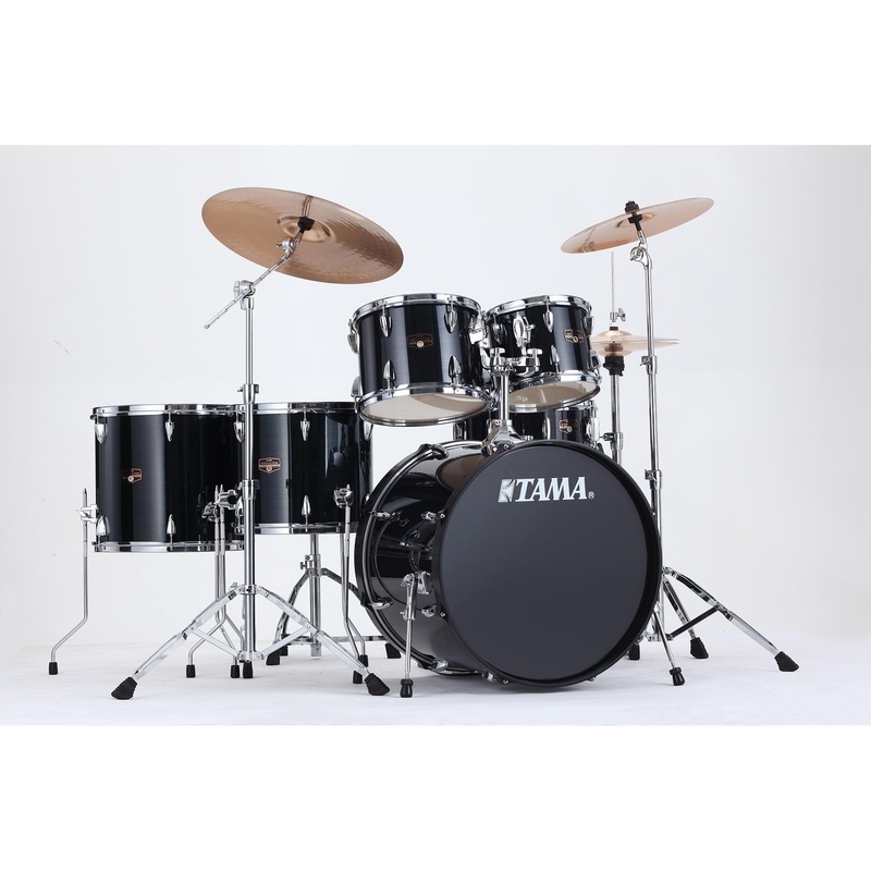 Tama 6 Piece Imperialstar Kit - Meinl HCS Cymbals Hairline Black