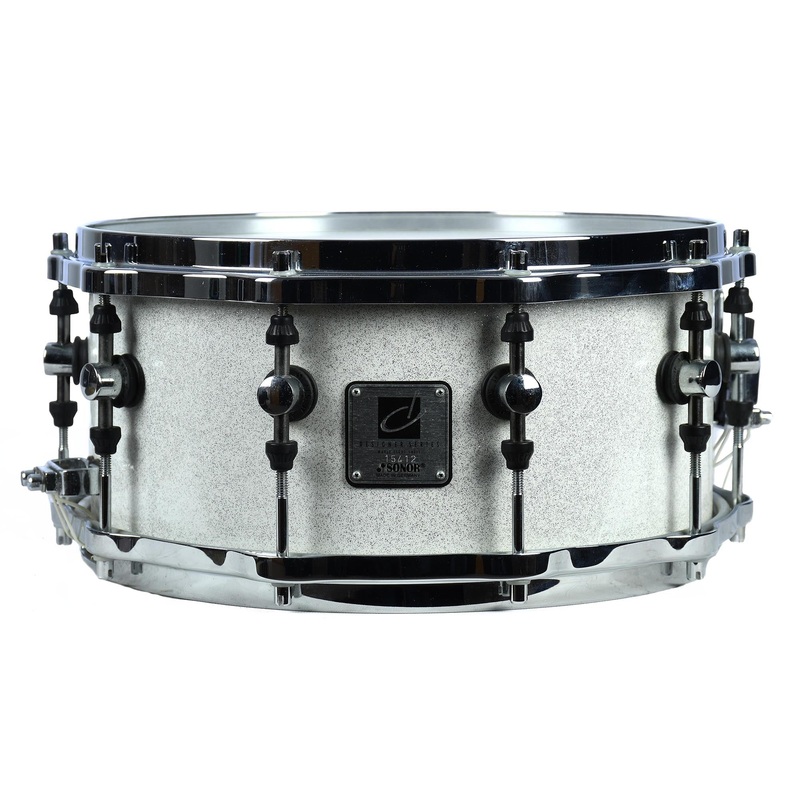 Sonor 14x6.5 Inch Designer Maple Light Snare White Sparkle - Used