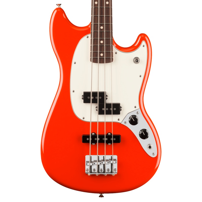 Fender Player II Mustang Bass PJ, Rosewood Fingerboard, Coral Red