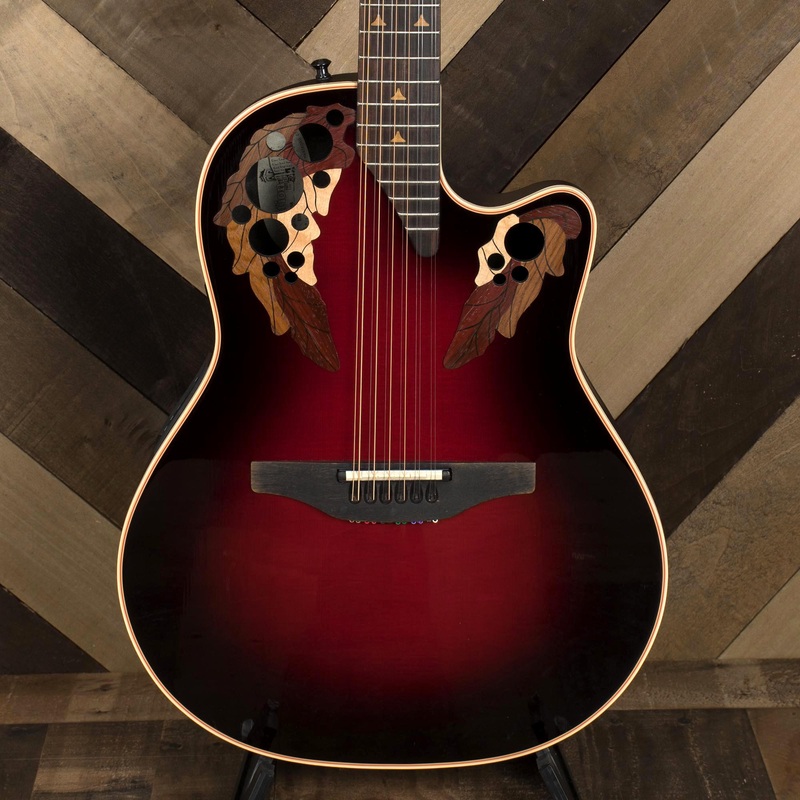 Ovation Elite Shallow 1858 With OHSC - New England Burst - Used