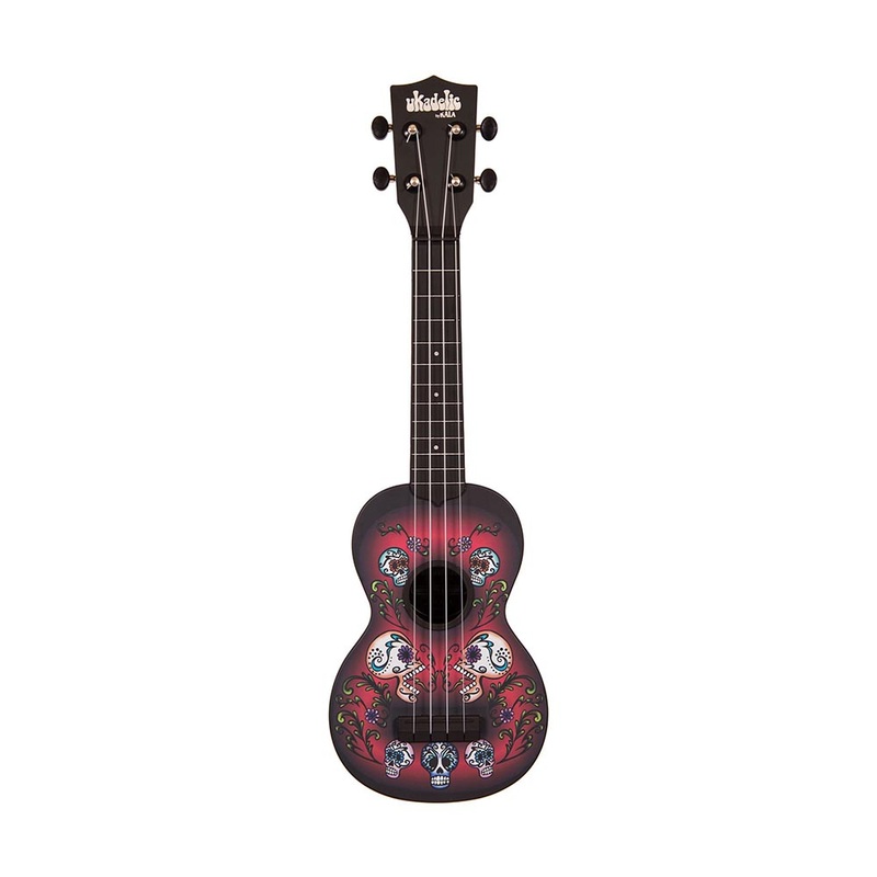 Kala Composite/Ukadelic Sugar Skulls Soprano Ukulele